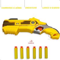 Kit Lançadora Dardos com Máscara Brinquedo Tipo Nerf Super Herói - Toys & Toys