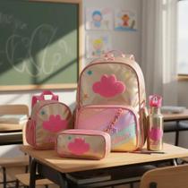 Kit Lançamento Mochila Lilica Ripilica + LANCHEIRA + ESTOJO DUPLO + GARRAFA Kit Lançamento Mochila Lilica Ripilica + LANCHEIRA + ESTOJO DUPLO + GARRAFA