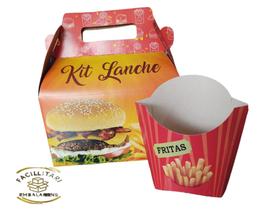 Kit lanche+embalagem para fritas
