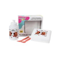 Kit Lanche Escolar Capivara Dermiwil Completo com Squeeze Talheres Kit Lanche Escolar Capivara Dermiwil Completo com Squeeze Talheres