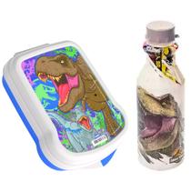 Kit Lanche Infantil Dinossauro Porta Sanduíche Garrafinha