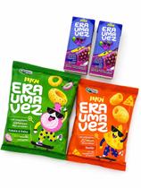 Kit Lanche Infantil Era Uma Vez Papapá: 2 Sucos + 2 Snacks Kit Lanche Infantil Era Uma Vez Papapá: 2 Sucos + 2 Snacks