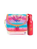 Kit Lancheira 2 Compartimentos Capricho Encantada + Garrafa