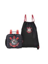 Kit Lancheira Bolsa Térmica+Mochila Saco Corinthians Timão Kit Lancheira Bolsa Térmica+Mochila Saco Corinthians Timão