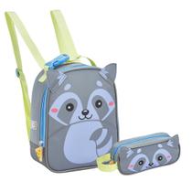 Kit Lancheira e Estojo Escolar Zoop Animais