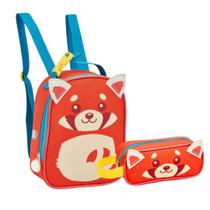Kit Lancheira e Estojo Escolar Zoop Animais Kit Lancheira e Estojo Escolar Zoop Animais