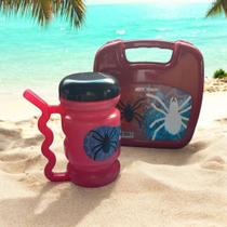 KIT Lancheira Infantil e Garrafa Copo Agua Canudo Desenhos KIT Lancheira Infantil e Garrafa Copo Agua Canudo Desenhos