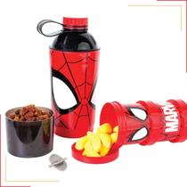 Kit Lancheira Infantil Garrafa + Potes 3 em 1 Volta às Aulas