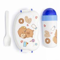 Kit Lancheira Marmita Infantil Capivara - Kit Lancheira Marmita Infantil Capivara -