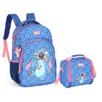 Kit Lancheira + Mochila de Costas Infantil Stitch - Luxcel