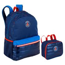 Kit Lancheira + Mochila Paris Saint-Germain PSG Plus Stripes
