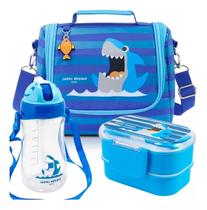 Kit Lancheira Mochila Térmic Infantil Escola Marmita Garrafa Kit Lancheira Mochila Térmic Infantil Escola Marmita Garrafa