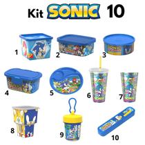 Kit lancheira Sonic 10 peças