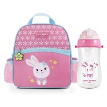 Kit Lancheira Térmica 4750ml Com Garrafa Infantil 460ml - Jacki Design Rosa Kit Lancheira Térmica 4750ml Com Garrafa Infantil 460ml - Jacki Design Rosa