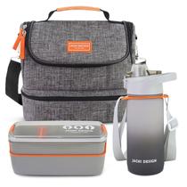 Kit Lancheira Térmica Bolsa Garrafa Pote Marmita Alimento Refeição Trabalho Escola Faculdade Passeio Compartimento Kit Lancheira Térmica Bolsa Garrafa Pote Marmita Alimento Refeição Trabalho Escola Faculdade Passeio Compartimento