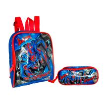 Kit Lancheira Térmica Dark Spider + Estojo ul E Vermelho