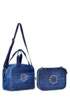 Kit Lancheira Térmica e Estojo Box Rebecca Bonbon Jeans