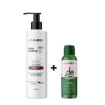 Kit Lanoplastia Gloss 300ml + Shampoo Detox 60ml Lanox Pro