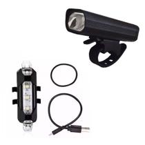 Kit lanterna branca bicicleta rapid x - mkl-780 + lanterna farol bike bmax bm-8499 - ITEM PAI