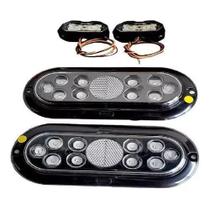 Kit Lanterna De Led Carretinha Com Duas Luz De Placa Cristal Kit Lanterna De Led Carretinha Com Duas Luz De Placa Cristal