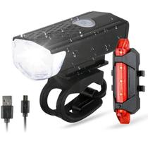 Kit Lanterna e Farol Bicicleta Bike Luz Ultra Led a Prova D'Água