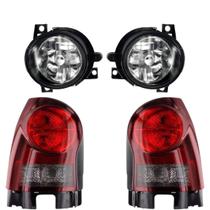 Kit Lanterna Gol G4 Power Fumê + Par Farol De Milha 06 Á 09 Kit Lanterna Gol G4 Power Fumê + Par Farol De Milha 06 Á 09