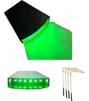 Kit Lanterna Para Pesca Noturna 12 Led Tilapeira + 4 Ponteiras