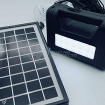Kit Lanterna Placa Solar Carregador Portatil Emergência