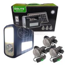 Kit Lanterna Placa Solar Carregador Portatil Energia Nº 2