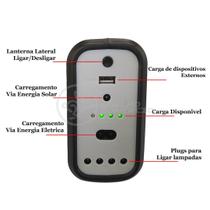 Kit Lanterna Placa Solar Carregador Portatil Energia Nº 8