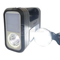 Kit Lanterna Placa Solar Carregador Portatil Energia Kit Lanterna Placa Solar Carregador Portatil Energia