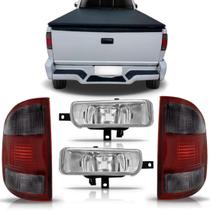 Kit lanterna s10 95 a 98 fumê + par farol aux milha Kit lanterna s10 95 a 98 fumê + par farol aux milha