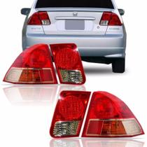 Kit Lanterna Traseira Honda Civic 2004 05 2006 Canto E Tampa