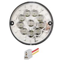 KIT Lanterna Traseira Ré 10 LED 12 volts Ø 12.5 cm com Conector - Ônibus Caio / Marcopolo / Caminhão KIT Lanterna Traseira Ré 10 LED 12 volts Ø 12.5 cm com Conector - Ônibus Caio / Marcopolo / Caminhão