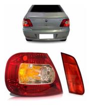 Kit Lanterna Traseira Siena 04 05 06 07 08 Canto E Tampa Le