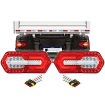 Kit Lanterna Traseira Turn Led Sequencial Bivolt + Chicotes