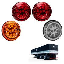 Kit Lanternas LED Traseiras Librelato Metalizadas 125mm 4 un