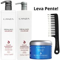 Kit LAnza Healing ColorCare Sham/ Cond 1L/ Máscara Moi Moi