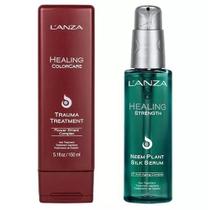 Kit Lanza Healing ColorCare Trauma E Strength Neem Plant Silk Sérum Leave-in