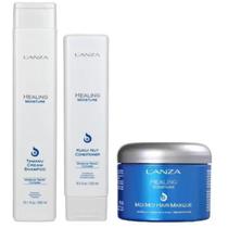 Kit Lanza Healing Moisture 3 Produtos Shampoo, cond e mask