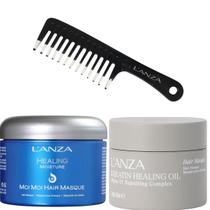 Kit LAnza Healing Moisture Masque/ Healing Oil Masque 210ml