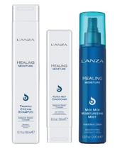 Kit Lanza Healing Moisture Shampoo Tamanu + Condicionador Kukui + Leave-in Moi Moi Moisturizing
