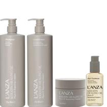 Kit Lanza Healing Oil Sham, Cond, Máscara eÓleo Profissional Kit Lanza Healing Oil Sham, Cond, Máscara eÓleo Profissional