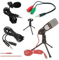 Kit Lapela + Microfone Condensador Profissional Pc Celular