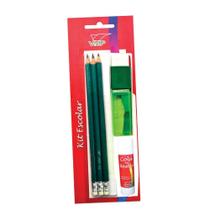 Kit lapis / apontador / borracha / cola bastão Kit lapis / apontador / borracha / cola bastão
