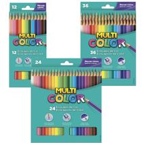 Kit Lápis de Cor 12 24 e 36 Cores Multicolor - Faber Castell