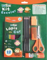 Kit Lapis De Cor 12 Cores 20 Pecas Cores