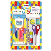 Kit Lapis De Cor 12 Cores Joy Leonora Kit Lapis De Cor 12 Cores Joy Leonora