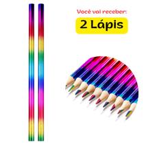 Kit Lápis de Cor Arco-íris 4 em 1 Rainbow Colorido Infantil Material Escolar Criativo Desenho e Arte - Kit Lápis de Cor Arco-íris 4 em 1 Rainbow Colorido Infantil Material Escolar Criativo Desenho e Arte -
