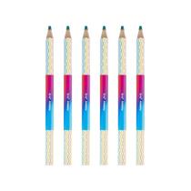 KIT Lápis de Cor de Madeira Jumbo Rainbow Sextavado BRW